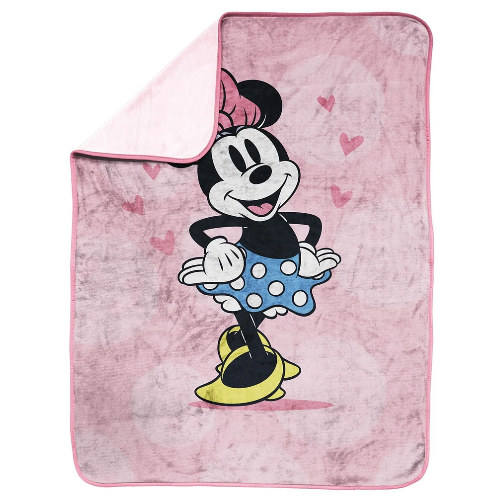 Minnie Mouse Kids Silk Touch Fleece Throw, 100% Polyester