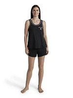 Chaps Women's Sleep 2-Piece Soft Knit Tank and Elastic Shorts Gift Set