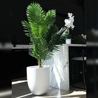 Landon White Large Planter, 20.1"