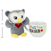 Way To Celebrate Valentine’s Day Plush Toy in Soup Mug, Owl