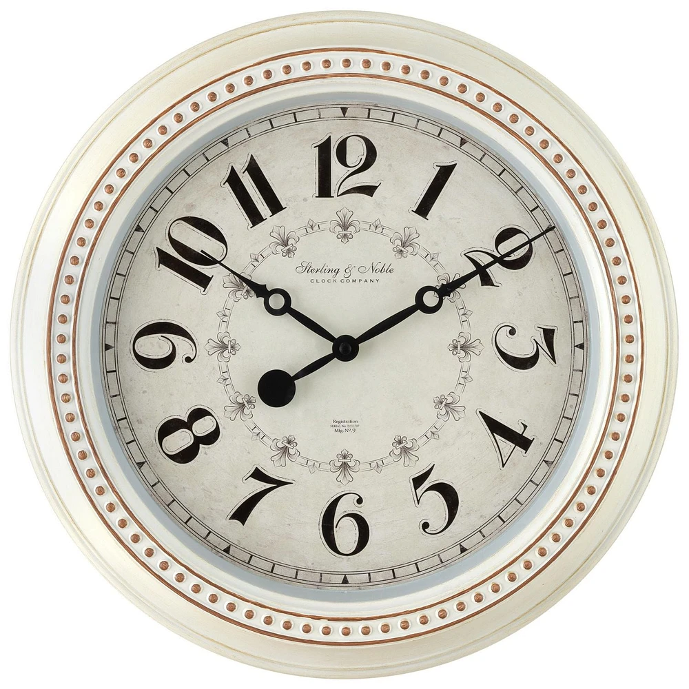 15.5'' PLASTIC WALL CLOCK, 15.5" diameter wall clock