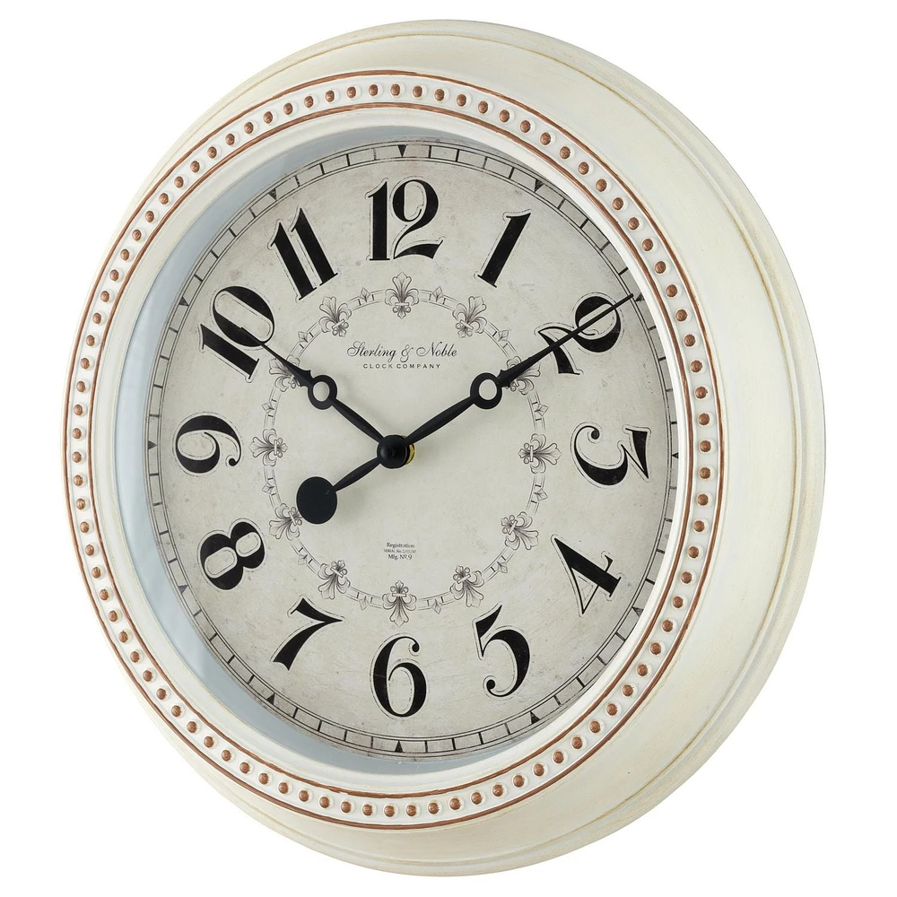 15.5'' PLASTIC WALL CLOCK, 15.5" diameter wall clock