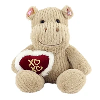 Way To Celebrate Valentine’s Day Cuddly Classic Plush Toy, Hippo