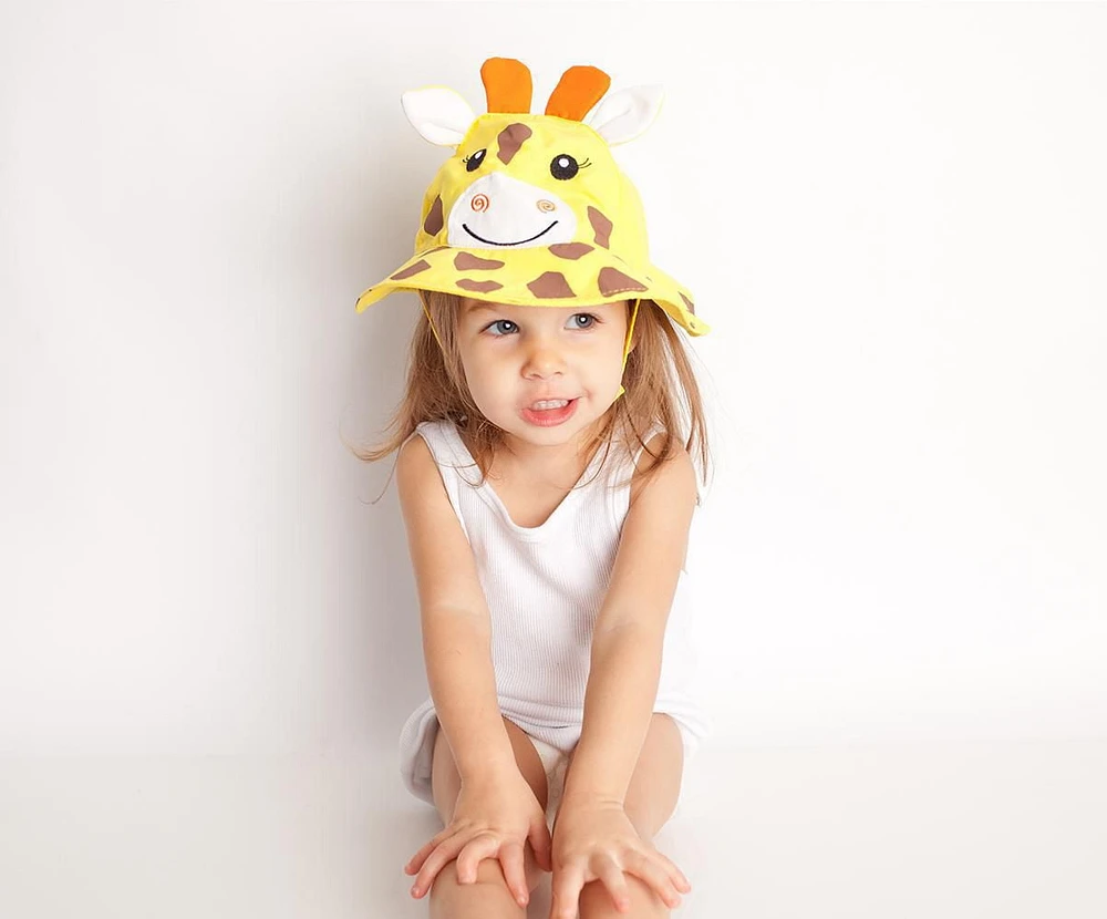 ZOOCCHINI - Baby, Toddler UPF50+ Sun Hat - Swim Hat - Jaime the Giraffe