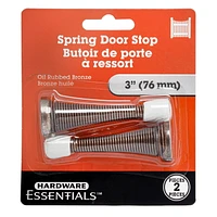 SPRING DOOR STOP 2PK - OIL RUBBED BRONZE, DR STOP 2-ORB