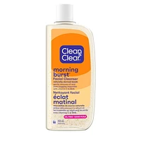Nettoyant facial Morning Burst sans huile Clean & Clear avec vitamine C et BHA, nettoyant nourrissant quotidien pour le visage nettoie en douceur pour éliminer le sébum et les impuretés qui obstruent les pores 354 ml