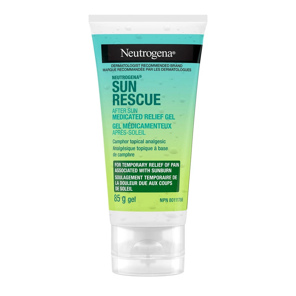 Neutrogena Sun Rescue After Sun Medicated Relief Gel - Camphor External Analgesic - Sunburn Relief Gel, 85 g