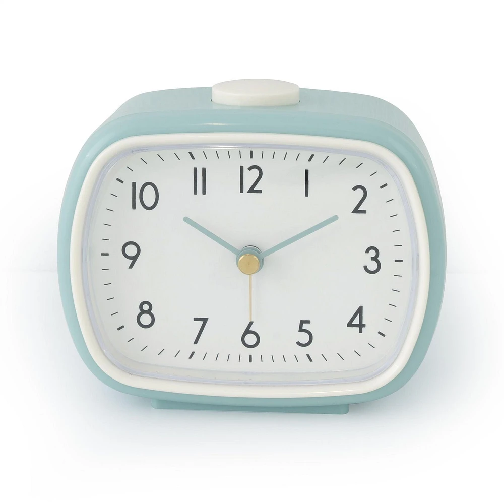 Mint Alarm Clock, Square analog alarm clock