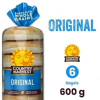 Country Harvest bagel nature par 6, 450g