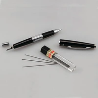 Pentel Kerry Mechanical Pencil, 0.5mm, Metal Tip, Black Barrel, Gift Case, 1PC Pack