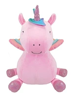 Kid Connection 15''H plush flying pink unicorn, Soft, smooth, and snuggly