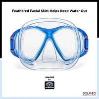 Dolfino Pro Makena Adult Dive Mask - Blue