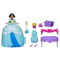 Disney Princesses Secret Styles, Princesse et surprises Jasmine, mini-poupée avec tenues et accessoires supplémentaires, pour enfants, dès 4 ans