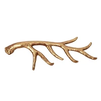 Holiday Time Metal Casted Antler Stocking Holder Gold Finish, Holiday Time Metal Casted Antler