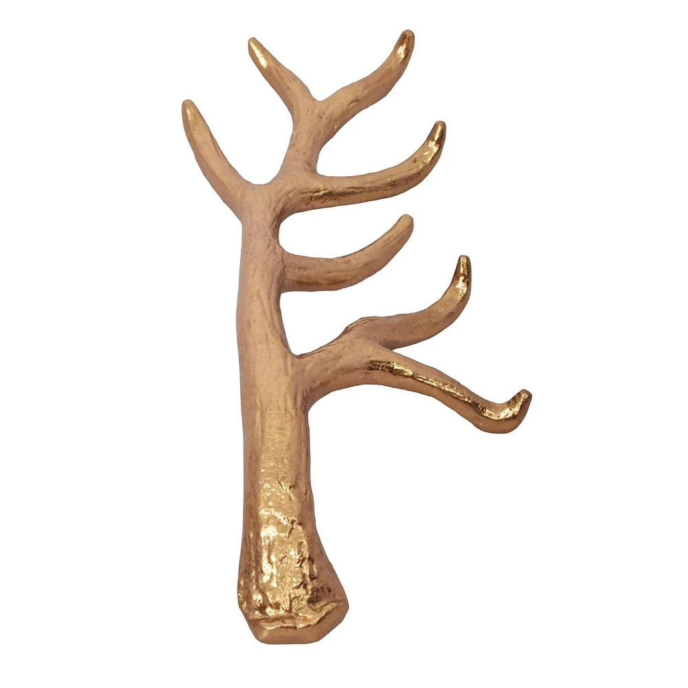 Holiday Time Metal Casted Antler Stocking Holder Gold Finish, Holiday Time Metal Casted Antler