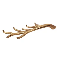 Holiday Time Metal Casted Antler Stocking Holder Gold Finish, Holiday Time Metal Casted Antler