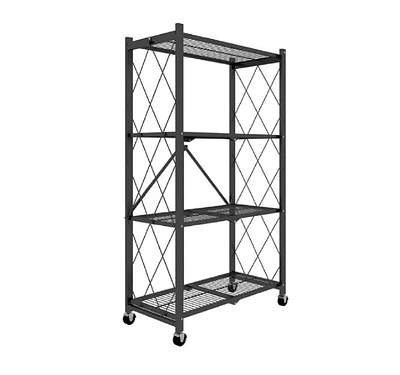 TygerClaw 3-Layer Folding Mobile Steel Shelving Unit