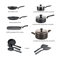 T-fal Culinaire Non-stick Aluminum 16-piece Set, Dishwasher and oven-safe