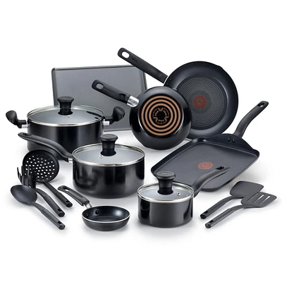 T-fal Culinaire Non-stick Aluminum 16-piece Set, Dishwasher and oven-safe