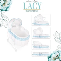 Dream On Me Lacy, Portable 2-in-1 Bassinet and Cradle, #442