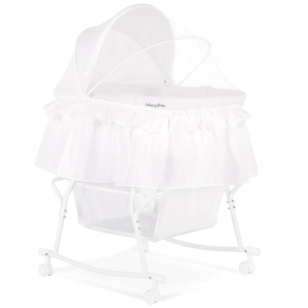 Dream On Me Lacy, Portable 2-in-1 Bassinet and Cradle, #442