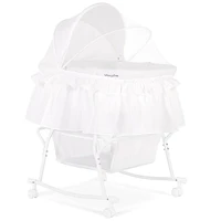 Dream On Me Lacy, Portable 2-in-1 Bassinet and Cradle, #442