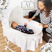 Dream On Me Lacy, Portable 2-in-1 Bassinet and Cradle, #442