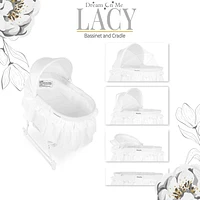 Dream On Me Lacy, Portable 2-in-1 Bassinet and Cradle, #442