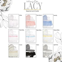 Dream On Me Lacy, Portable 2-in-1 Bassinet and Cradle, #442