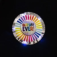 Party-eh! Party Eh! “Best Day Ever” Light up Button by Horizon Group USA