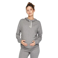 Paisley Sky Maternity Cowl Neck Sweatshirt