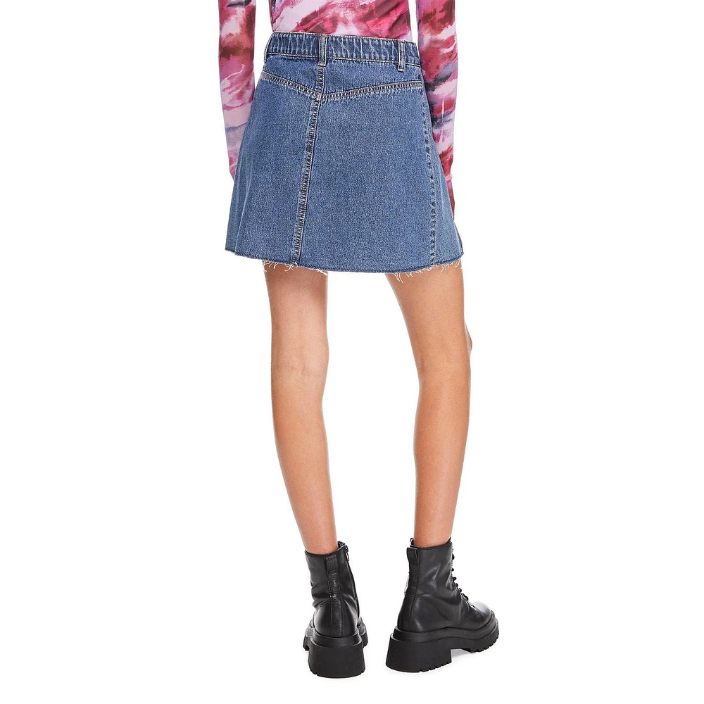 My Sister's Closet Girls' Pleated Denim Skirt