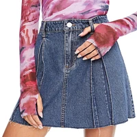 My Sister's Closet Girls' Pleated Denim Skirt