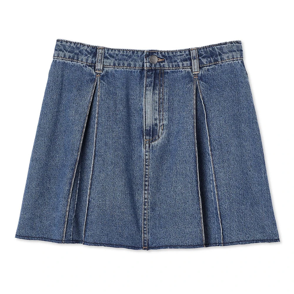 My Sister's Closet Girls' Pleated Denim Skirt