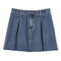 My Sister's Closet Girls' Pleated Denim Skirt