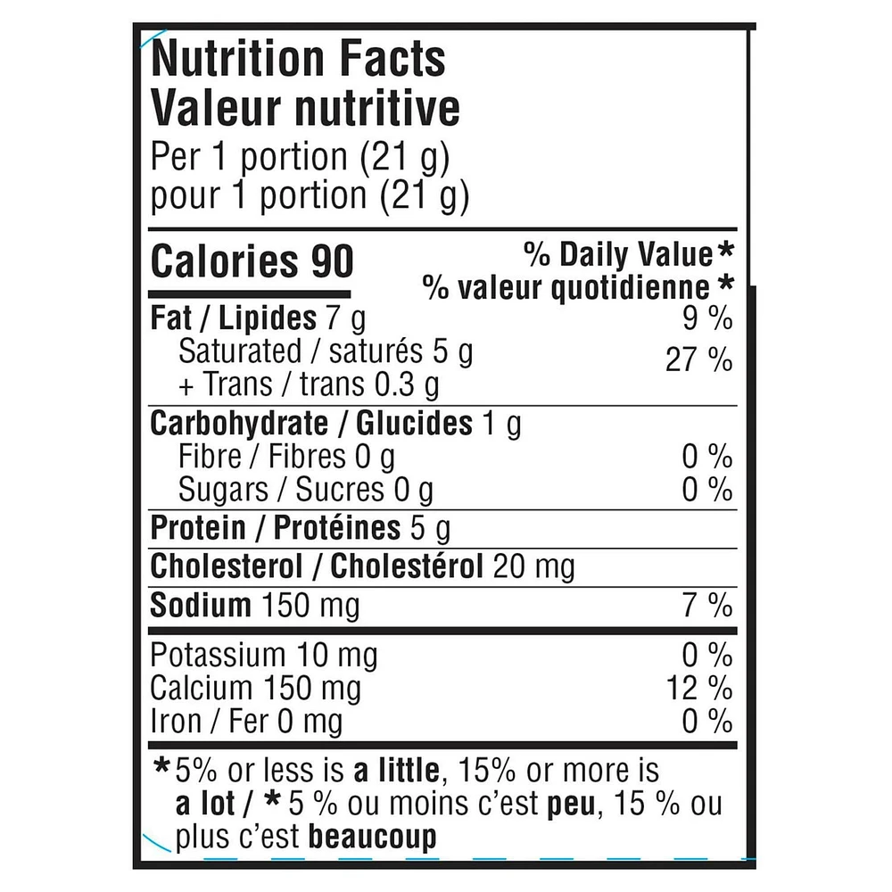 Balderson 2 Year Old Cheddar Cheese Portions, 6-Pack, 6 x 21g, 126g