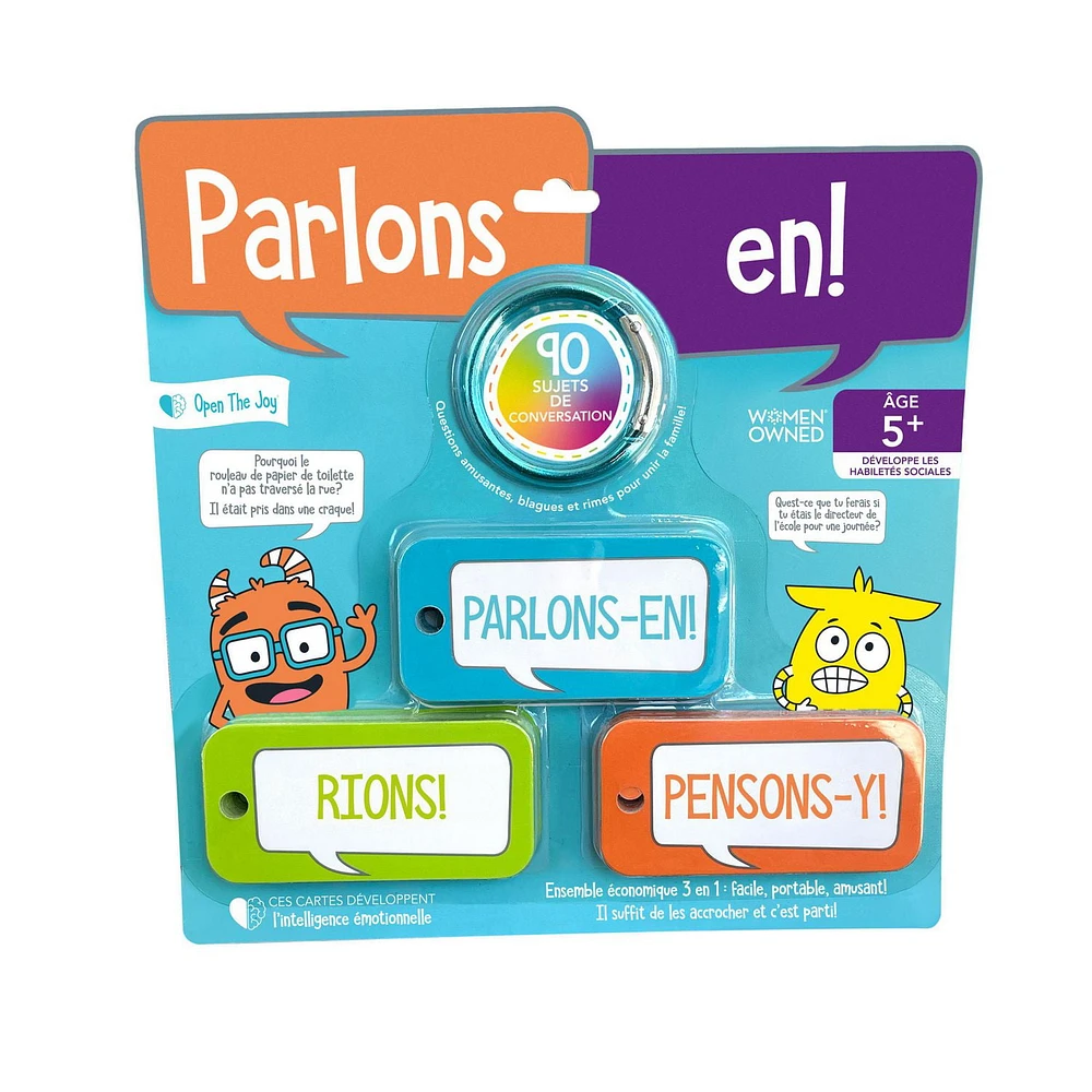 Let's Chat! Portable Conversation Cards - French version