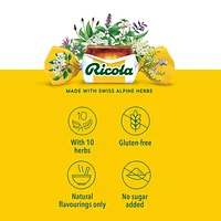 Ricola Citron menthe, 19 pastilles, Soin pour la gorge naturellement rafraîchissant (90) 19 unités