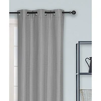 Safdie & Co. Curtain 2PK 84L Blackout Textured Grey