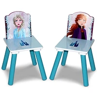 Solution pour salle de jeux de le Reine des Neiges II 4 pièces par Delta Children - L'ensemble comprend une table et 2 chaises et un organisateur de jouets à 6 bacs