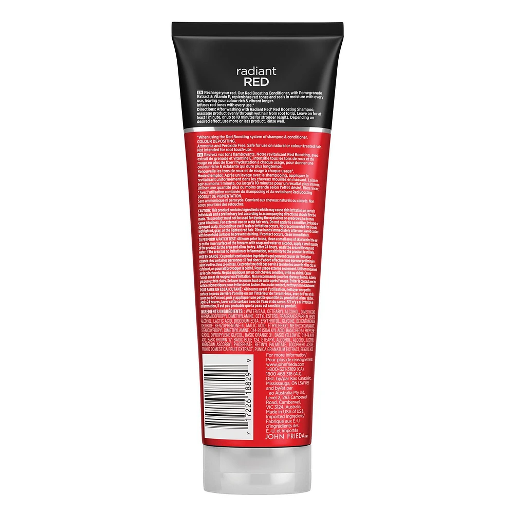 John Frieda Radiant Red Red Boosting Conditioner, 250 mL