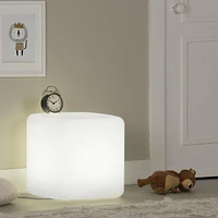 South Shore Sweedi Lighted Nightstand White