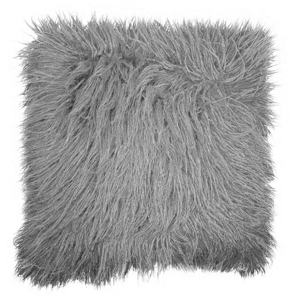 hometrends Mongolian Fur Decorative Pillow