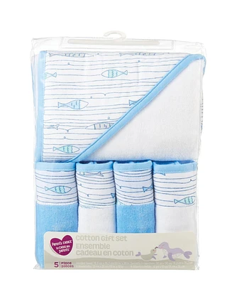 Ens. cadeau en coton Le Choix des Parents en paq. de 5, garçons
