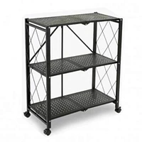 TygerClaw 3-Layer Folding Mobile Steel Shelving Unit