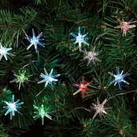 Holiday Time BO 15 LED Crystal Star Lights, 15 LED RGB lights, 15 crystals