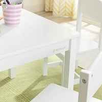 KidKraft Farmhouse Table & 4 Chairs Set - White