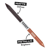 Hard Candy Party Lines 2-In-1 Pencil Eyeliner Duo, Matte and Metallic, 1g