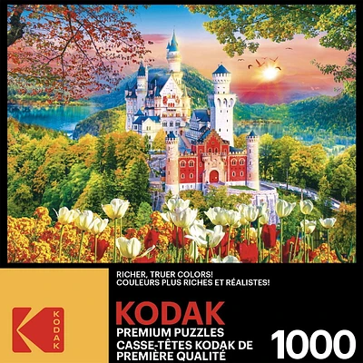 Kodak 1000 piece Puzzle Famous Neuschwanstein Medieval Castle, Germany