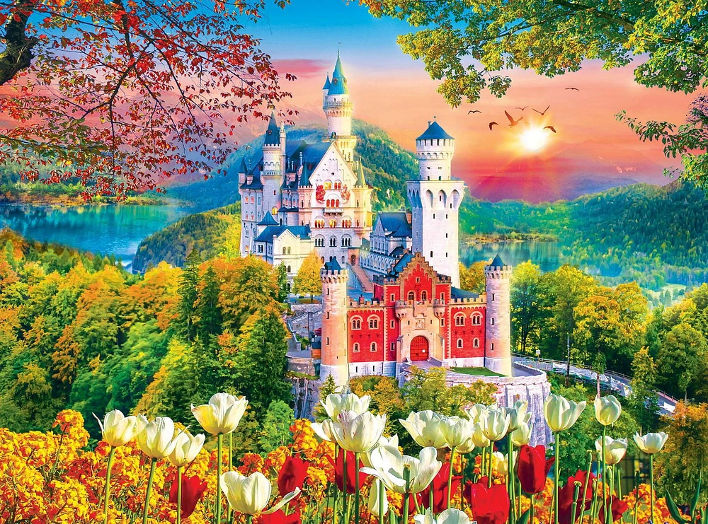 Kodak 1000 piece Puzzle Famous Neuschwanstein Medieval Castle, Germany